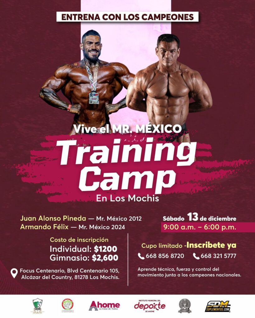Poster del Vive el Mr. México Training Camp 2025