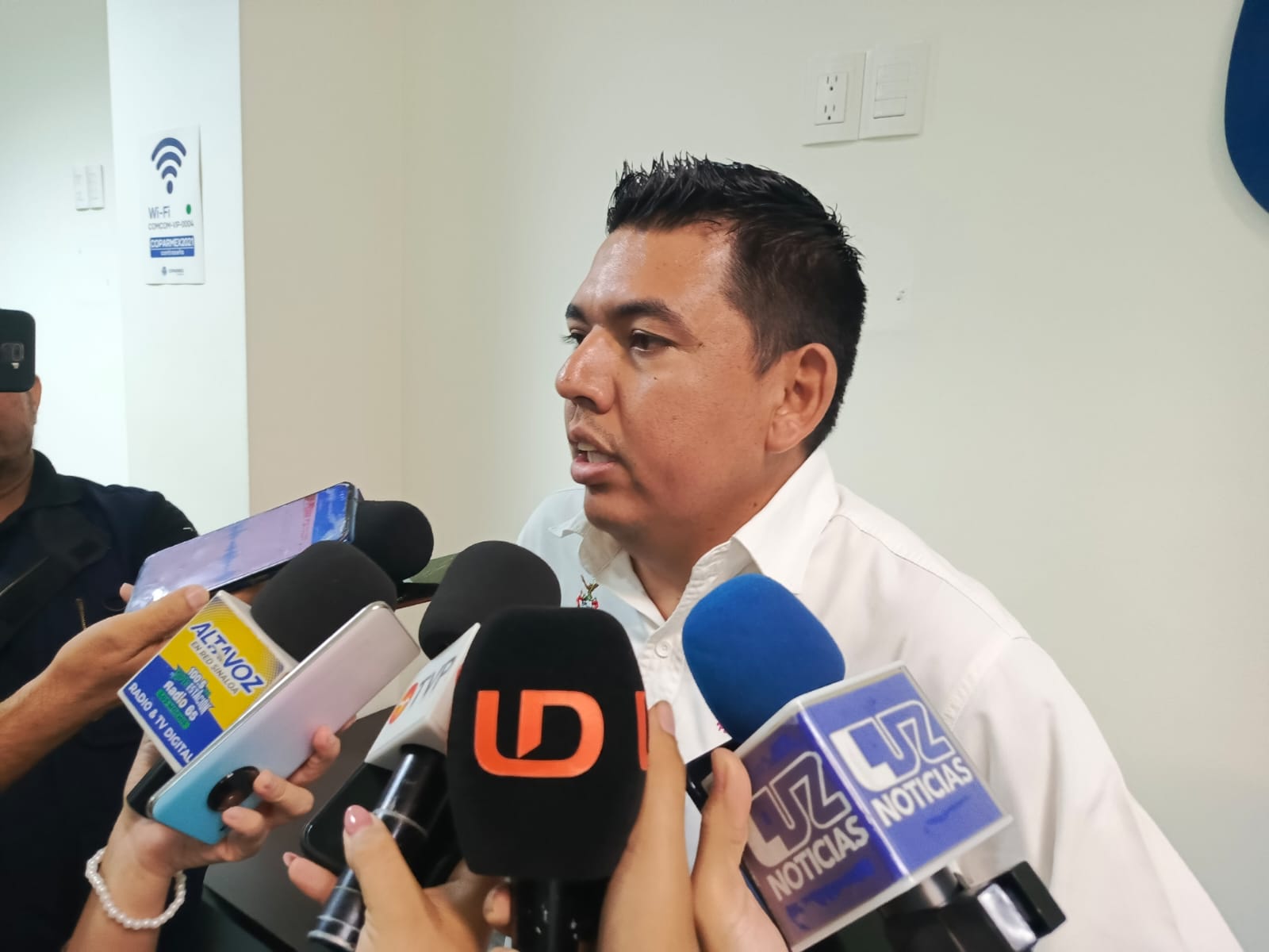 El presidente del comité campesino número 14 en Choix, Vladimir Maro Cázares