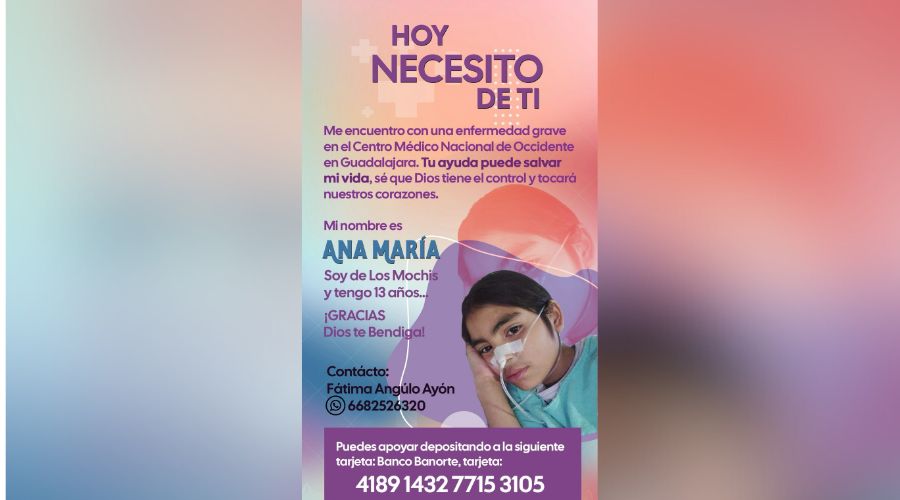 Imagen con texto y fotografía de niña