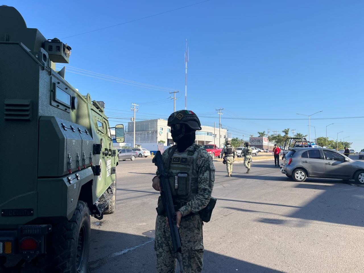 Elementos del Ejército Mexicano aseguran sitio del ataque a balazos