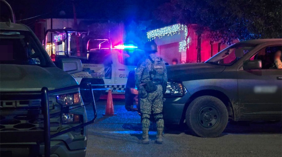 Militares resguardan escena del crimen