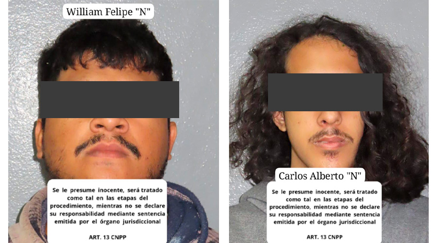 Composición fotográfica de dos personas con los ojos cubiertos