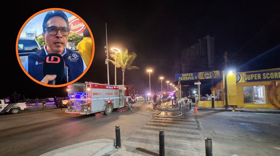 Bomberos veteranos en explosión en taquería, Roy Navarrete Cuevas en circulo