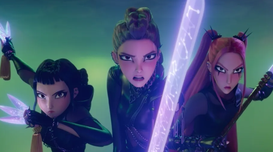 Rumi, Mira y Zoey de Kpop Demon Hunters
