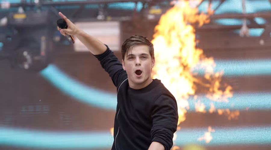 el productor Martin Garrix durante una presentación