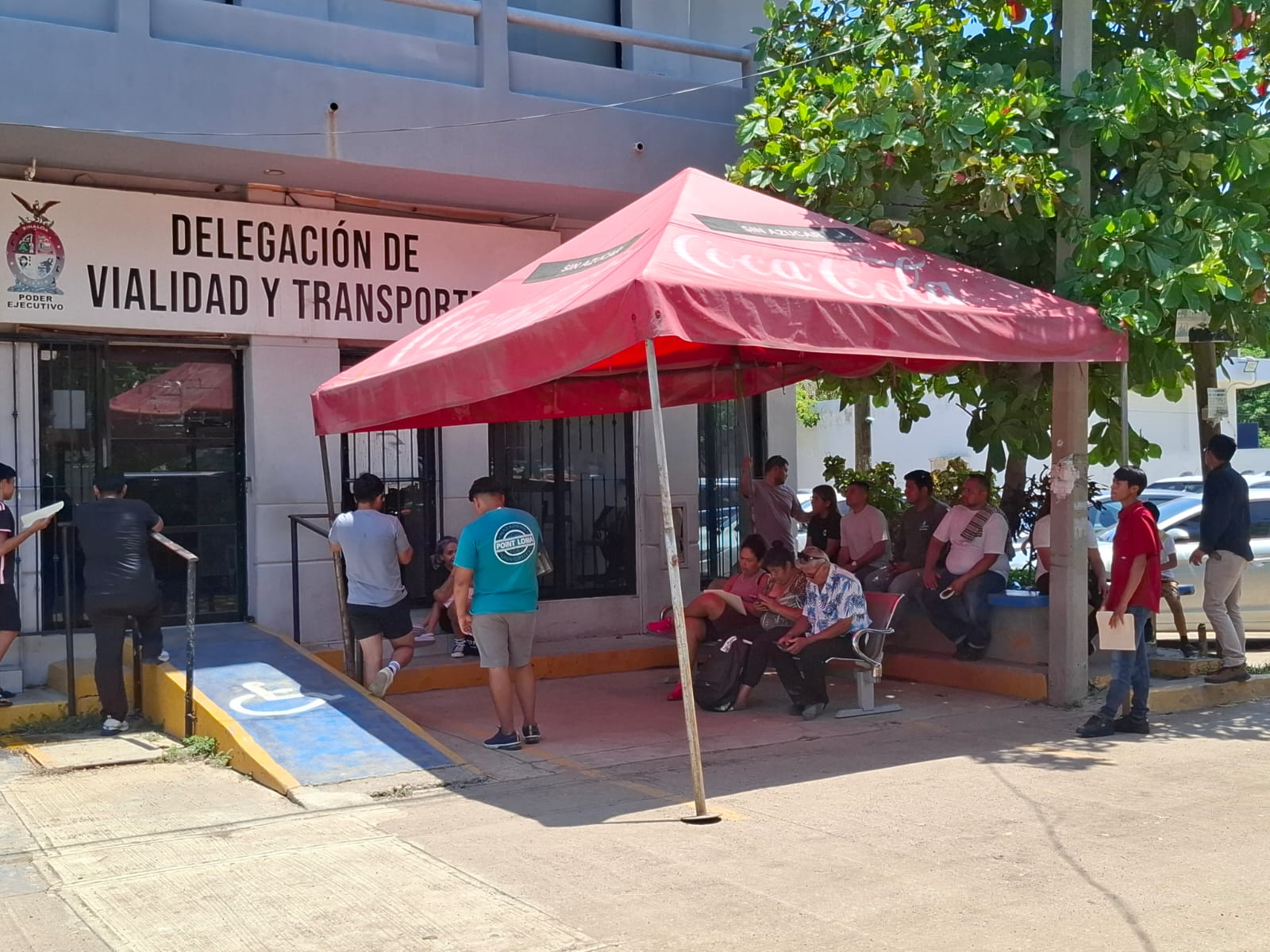 Exterior de delegación de Vialidad y Transporte