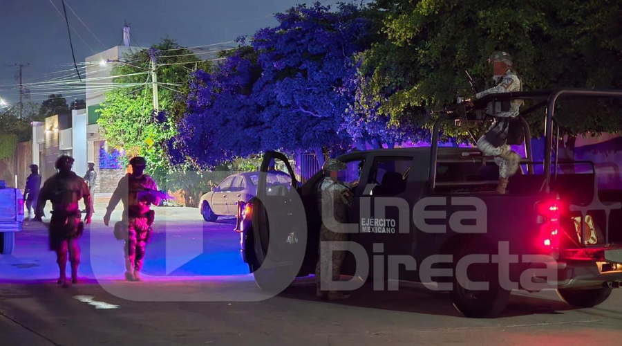 Elementos del Ejército Mexicano aseguran el sitio donde un hombre fue herido de bala