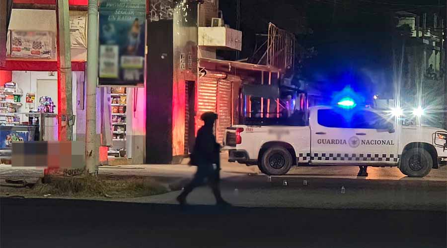 Elementos de la SSPC y la Guardia Nacional acudieron al lugar y encintaron el área