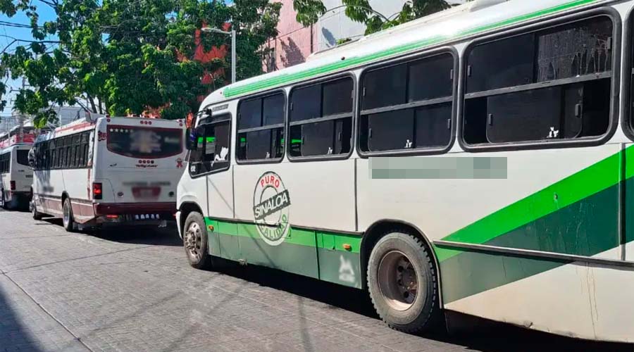 Autobuses del transporte urbano de Sinaloa
