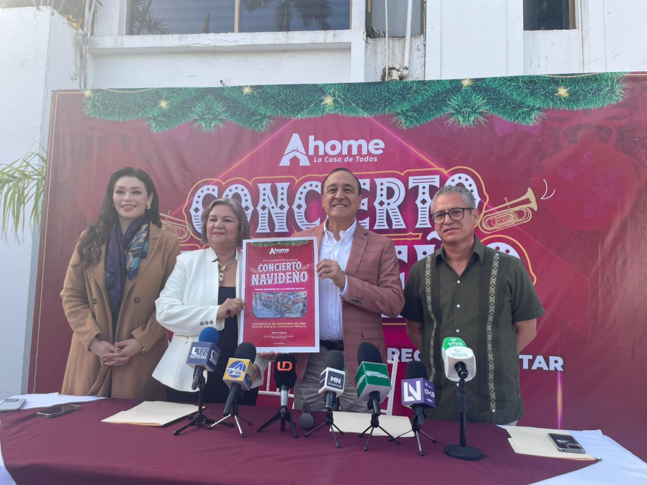 Conferencia de prensa para presentar el concierto de la Banda Militar