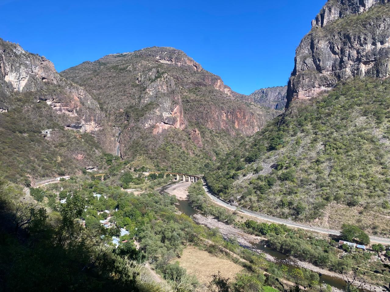 Vista aérea de las Barrancas del Cobre