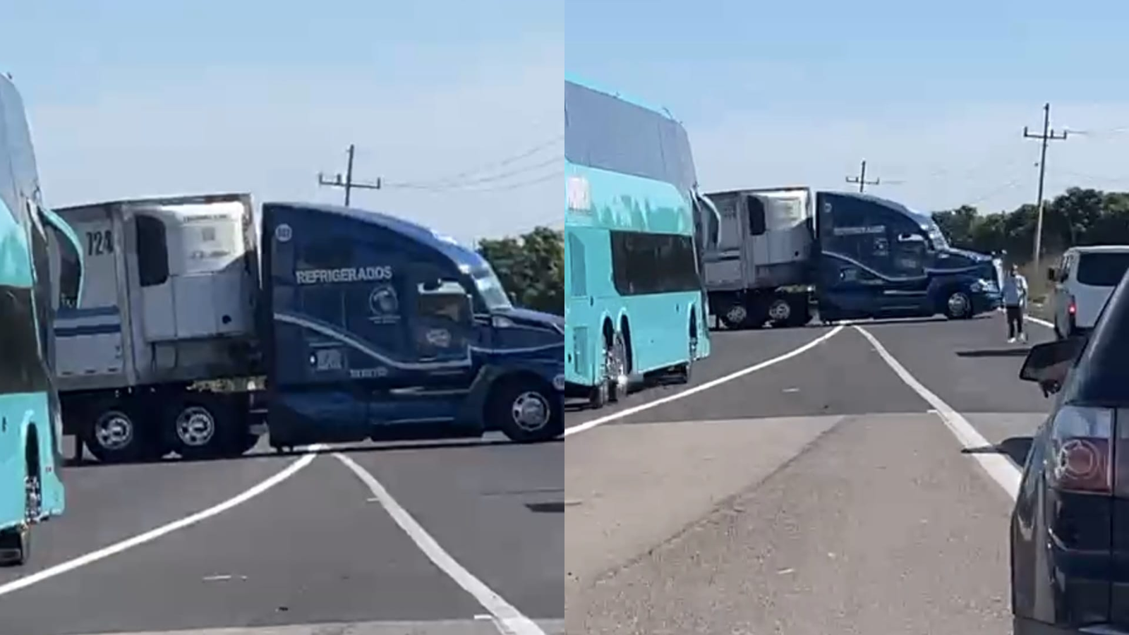 Reportan bloqueo de carretera al sur de Escuinapa