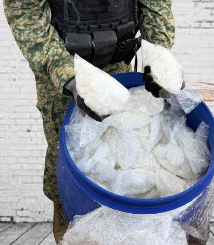 Aseguran 85 kilos de metanfetamina en Sonora, con valor de 22 millones de pesos