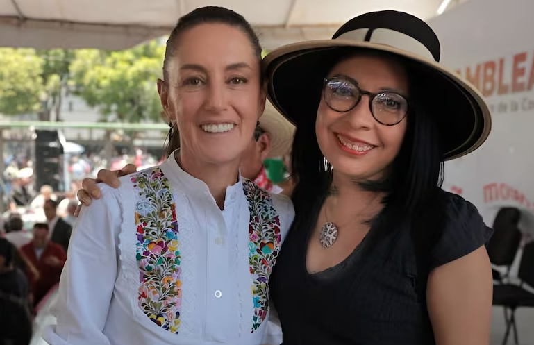 Sheinbaum y Esthela Damián Peralta