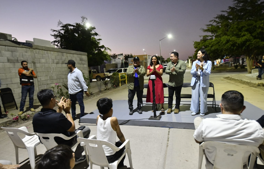 Con 77 lámparas led refuerzan la iluminación y la seguridad en las calles de Tabachines en Mazatlán