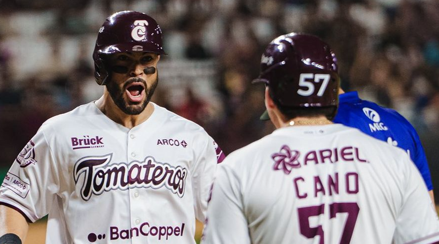 ¡Noche de poder! Con tres cuadrangulares Tomateros vence a Mexicali y empata la serie en LMP