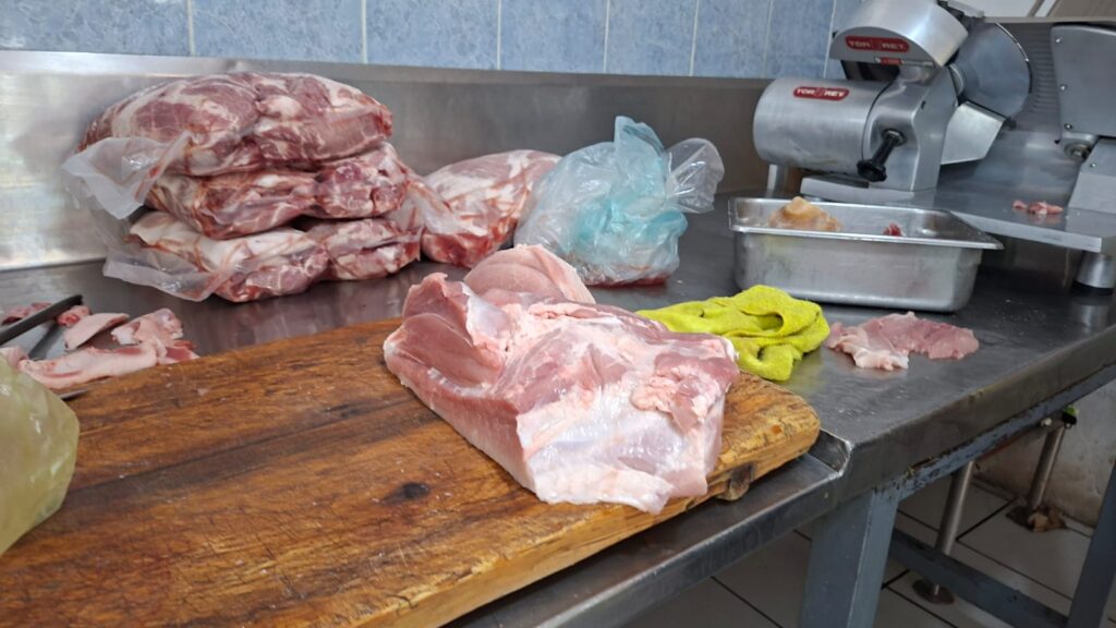 Carne en tabla
