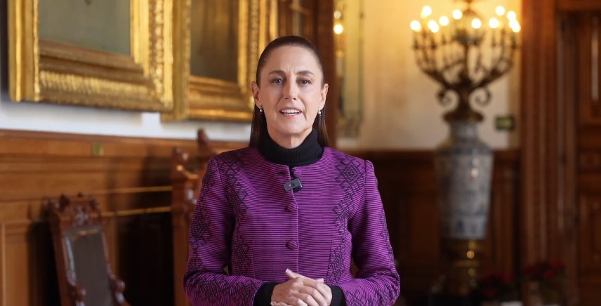 Sheinbaum envía mensaje de Año Nuevo a las familias mexicanas; reafirma su compromiso para 2026