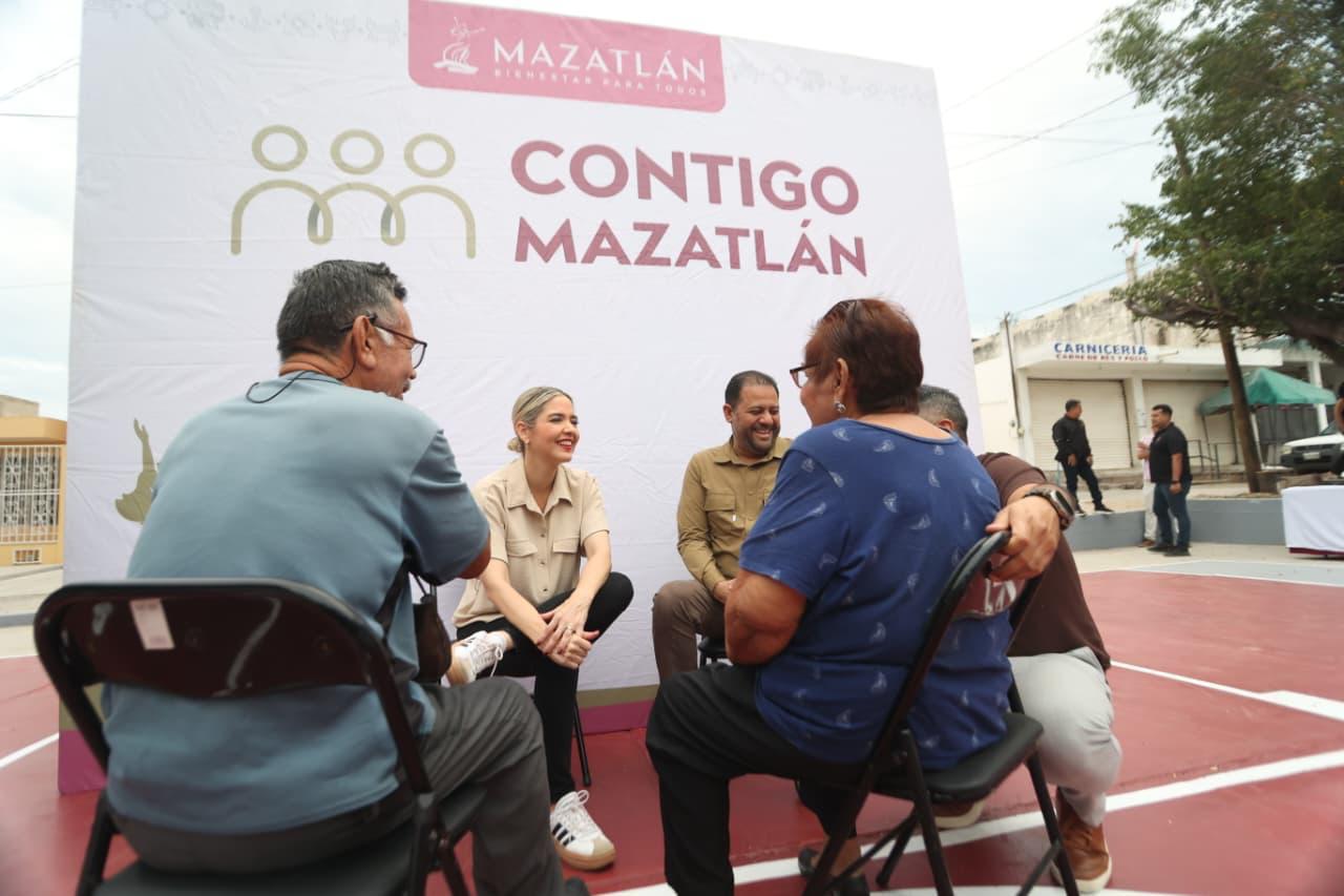 “Venimos a atenderlos como se merecen”: Estrella Palacios lleva “Contigo Mazatlán” a la López Mateos
