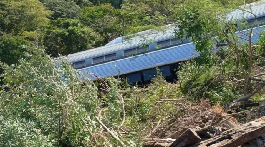 Descarrilamiento del Tren Interoceánico en Oaxaca.