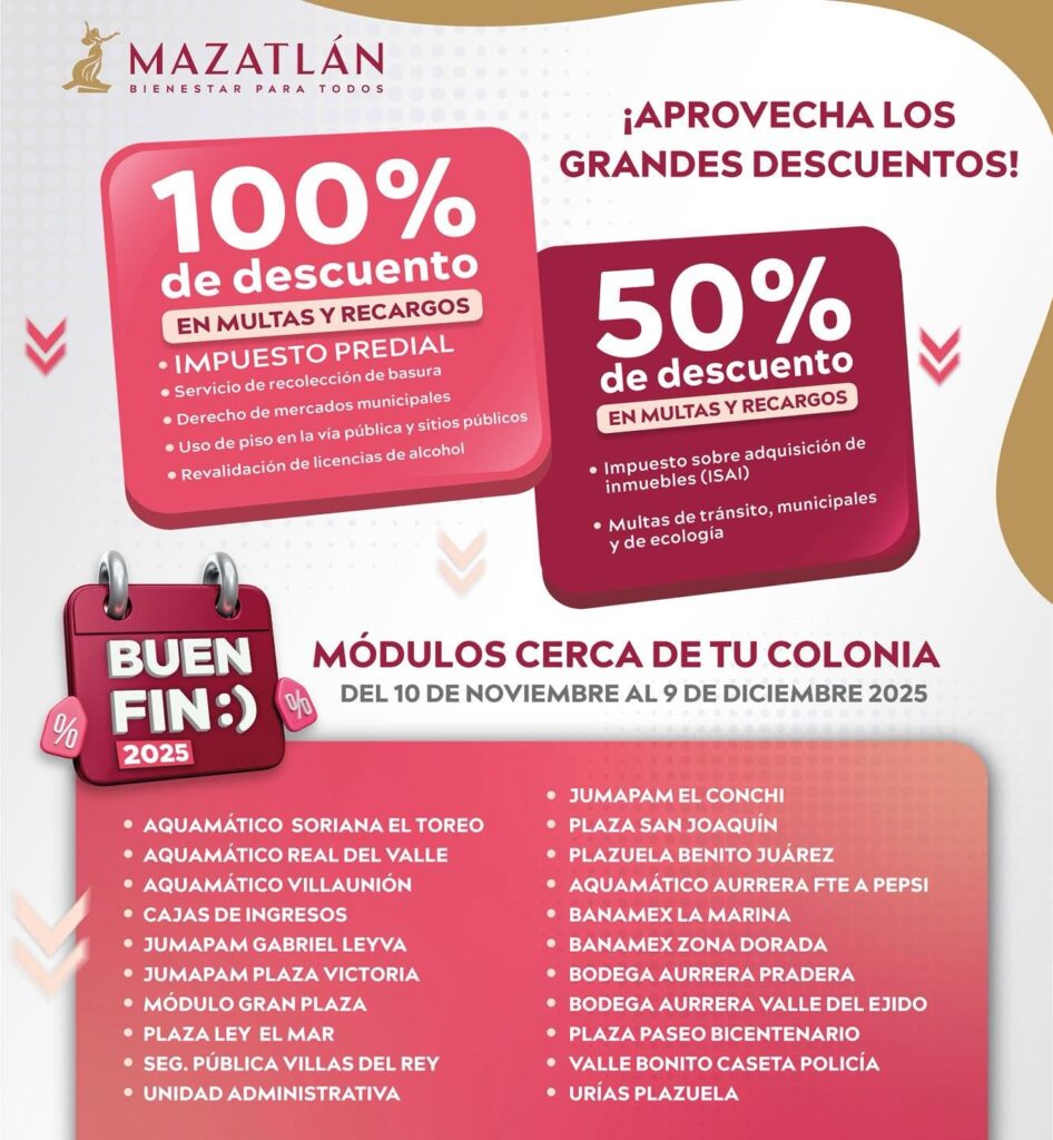 Continúan vigentes descuentos de hasta 100 % en multas y recargos