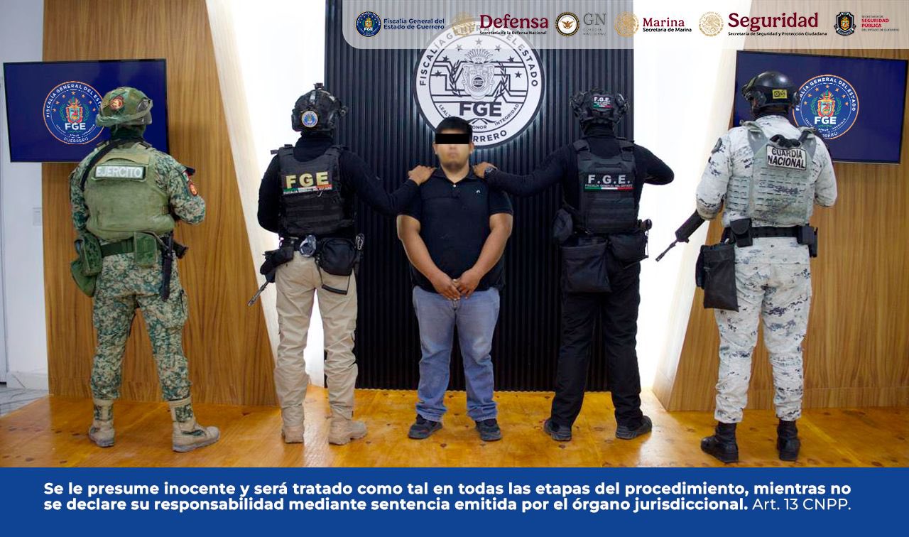 Detienen a presunto implicado en asesinato del coordinador regional del IMSS-Bienestar en Guerrero