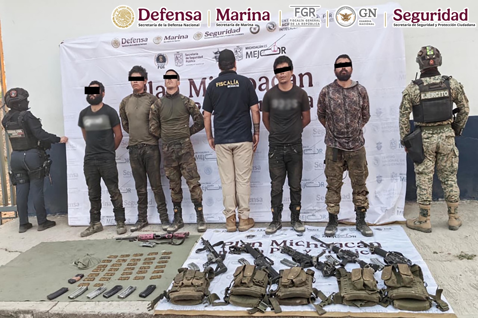 Detenidos en Michoacán