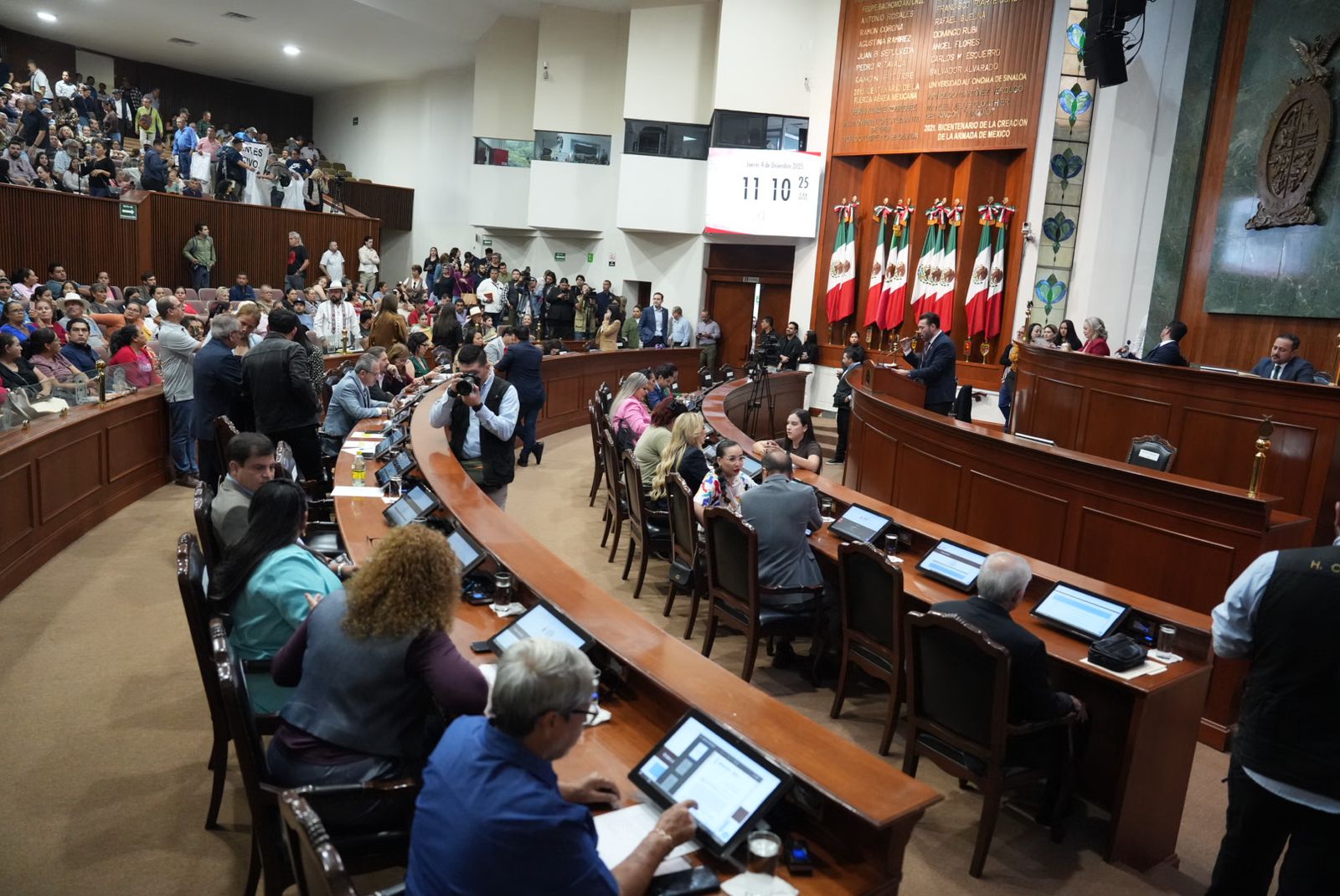 Sesión Ordinaria del 04 de diciembre de 2025 en el Congreso del Estado de Sinaloa