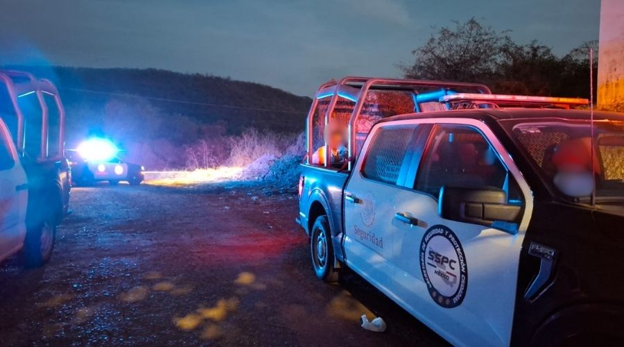 Camionetas de la SSPC con las sirenas encendidas