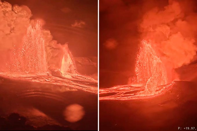Erupción en Hawái: volcán Kilauea expulsa impactantes fuentes de lava