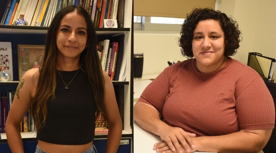 Estudiante Estefanía Guerrero Orjuela junto a la doctora Ana Isabel Sánchez Osuna