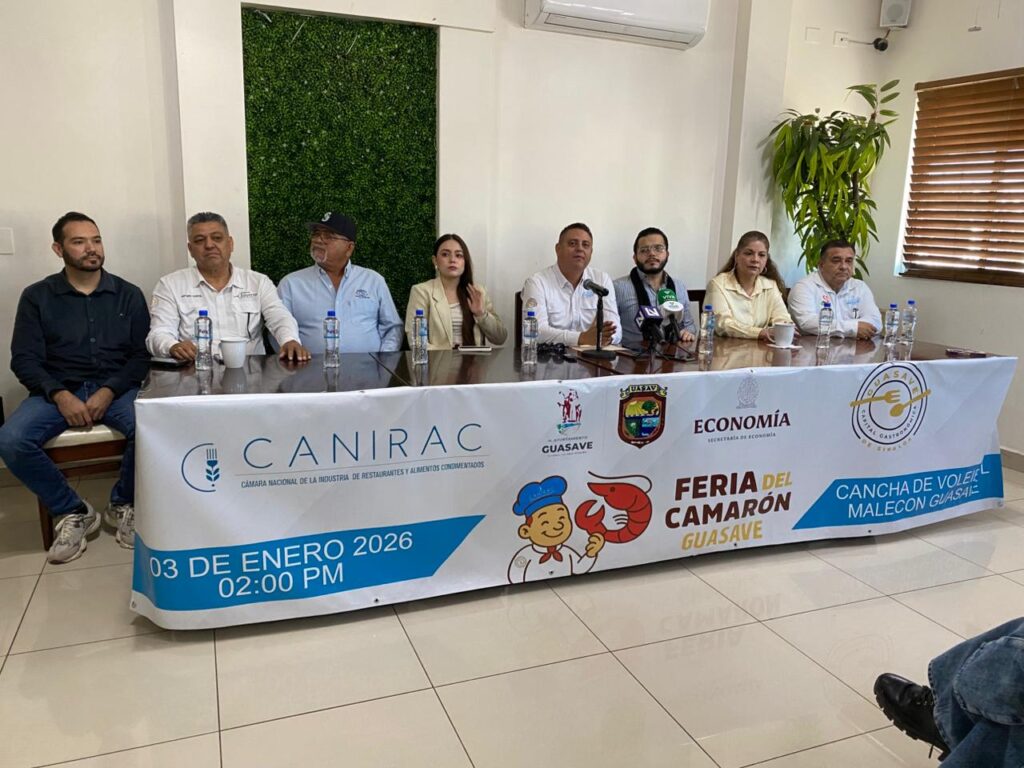 Conferencia para invitar a la Fería del Camarón