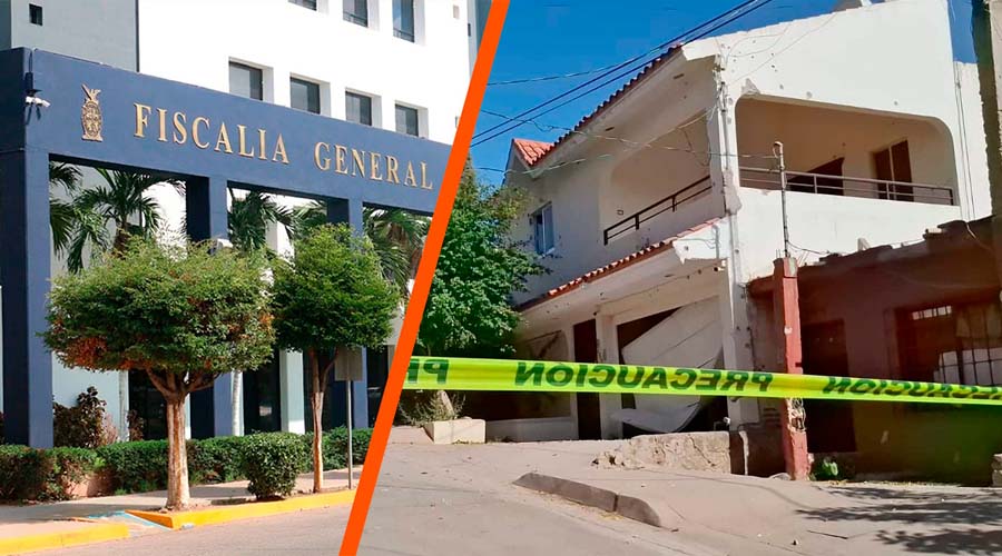 Instalaciones de FGE Sinaloa y casa baleada