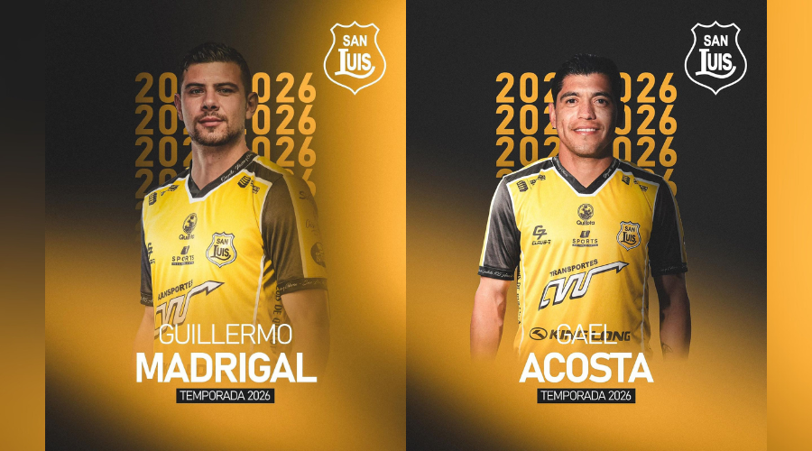 Guillermo Madrigal y Gael Acosta anunciados por un equipo chileno