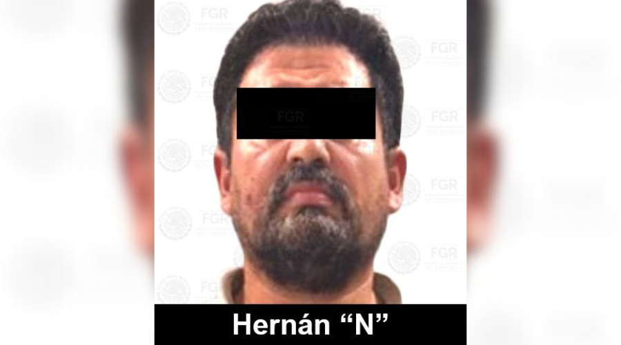 Ficha proporcionada por la FGR de un detenido