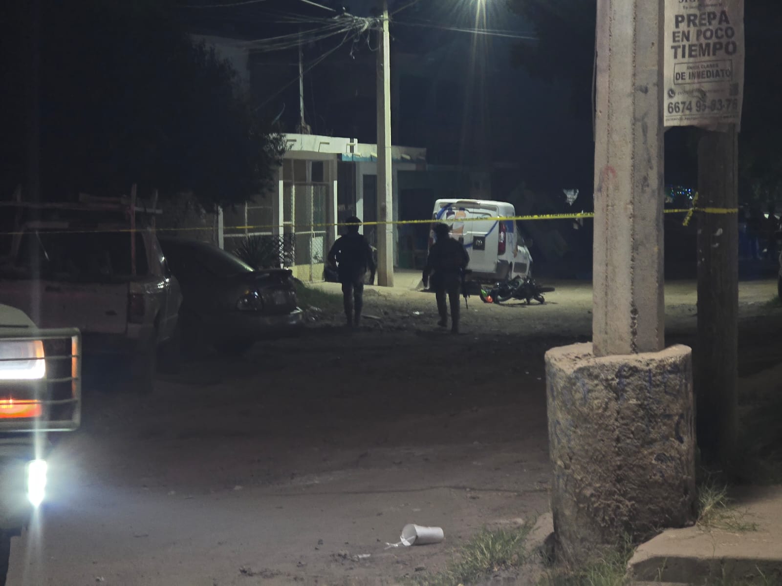 Asesinan a una persona mientras iba en su motocicleta en Culiacán