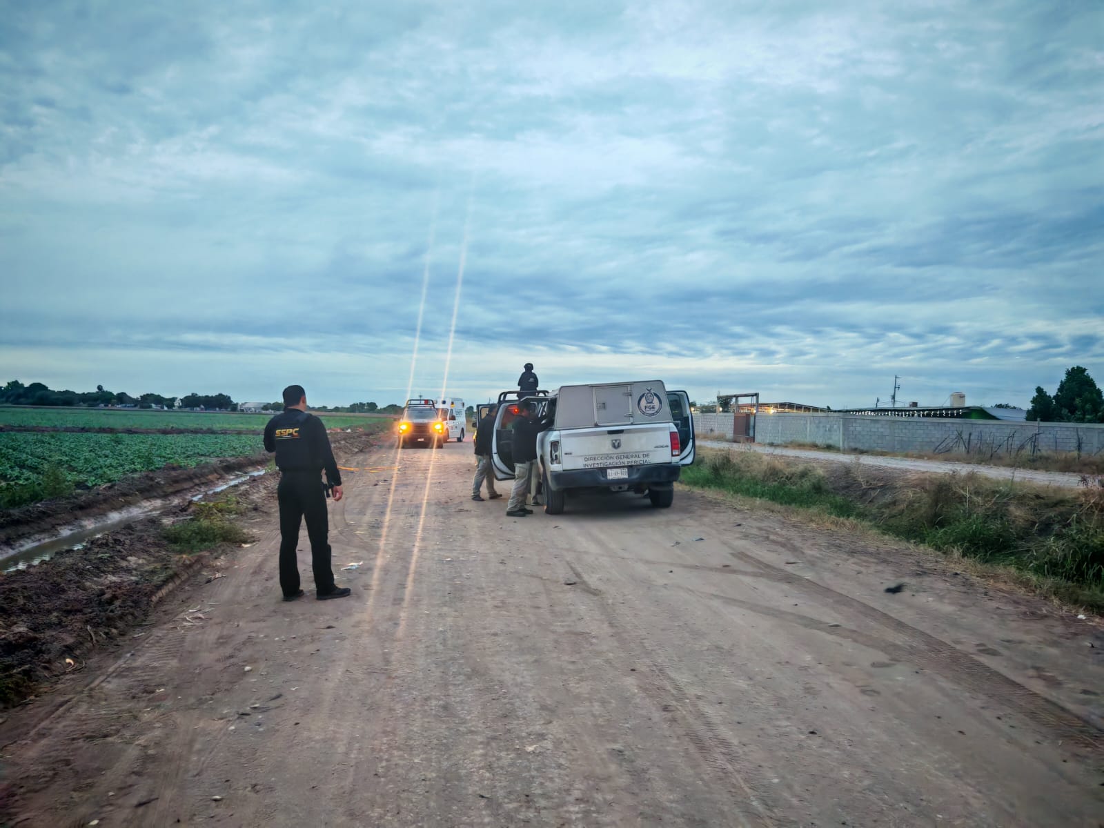 Policía Municipal aseguran el sitio del homicidio