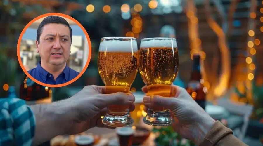 Dos cervezas junto a Feliciano Valle Sandoval