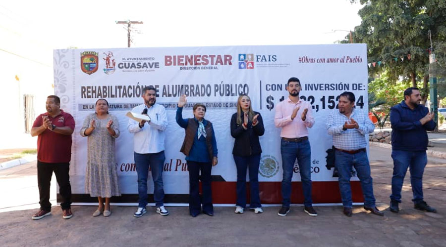 Inicio de rehabilitación de alumbrado en Guasave