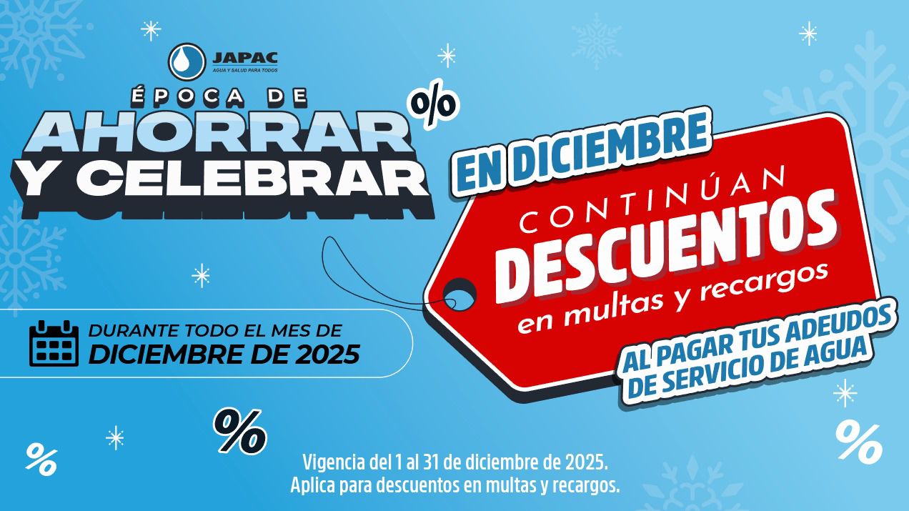 Flyer de programa de descuentos de la JAPAC