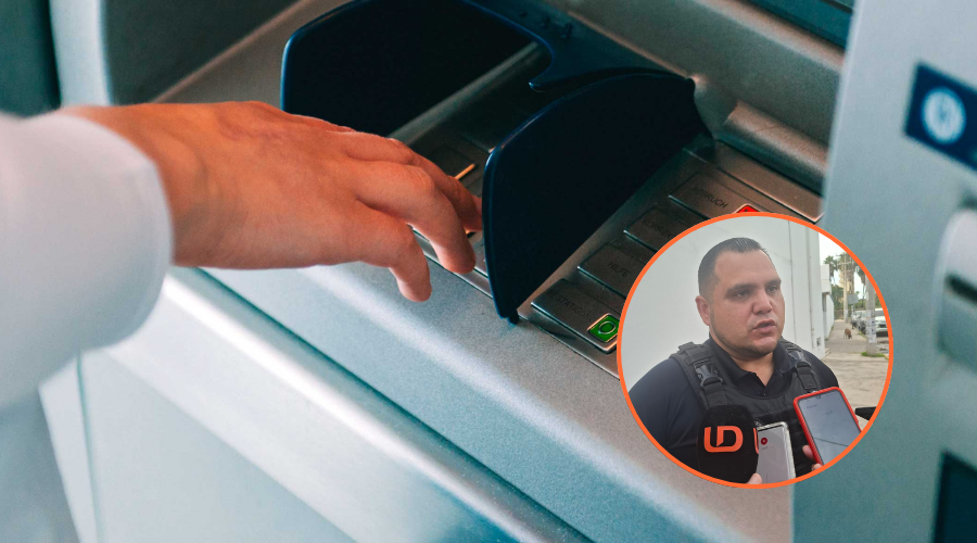 Mano en un cajero automático y en un círculo Jaime Othoniel Barrón Valdez