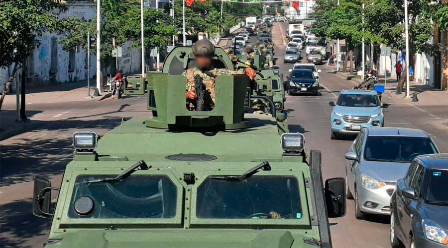 Llega refuerzo militar a Culiacán