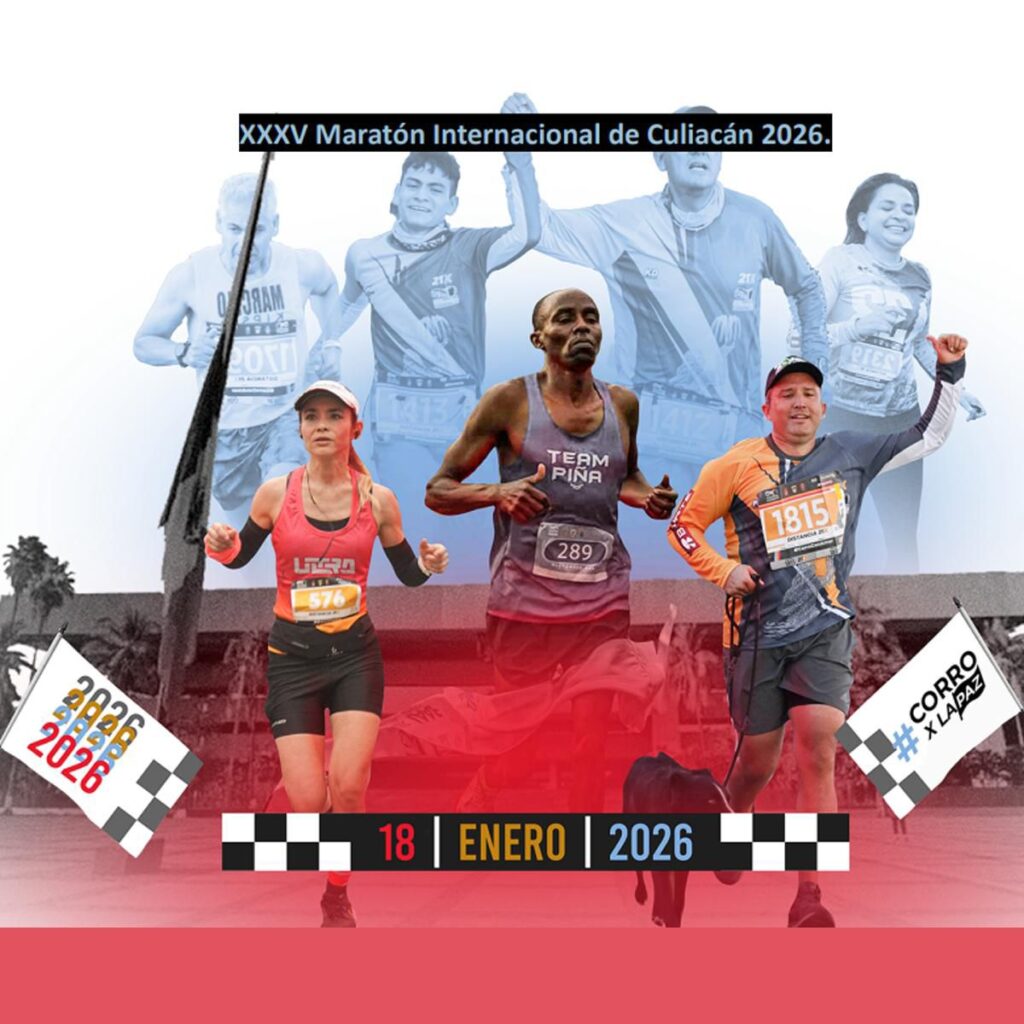 Poster del Maratón Internacional de Culiacán.