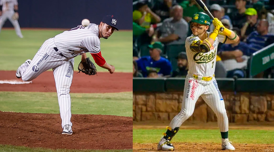 Los jugadores de la LMP Marco Jaime y Jesús Gámez