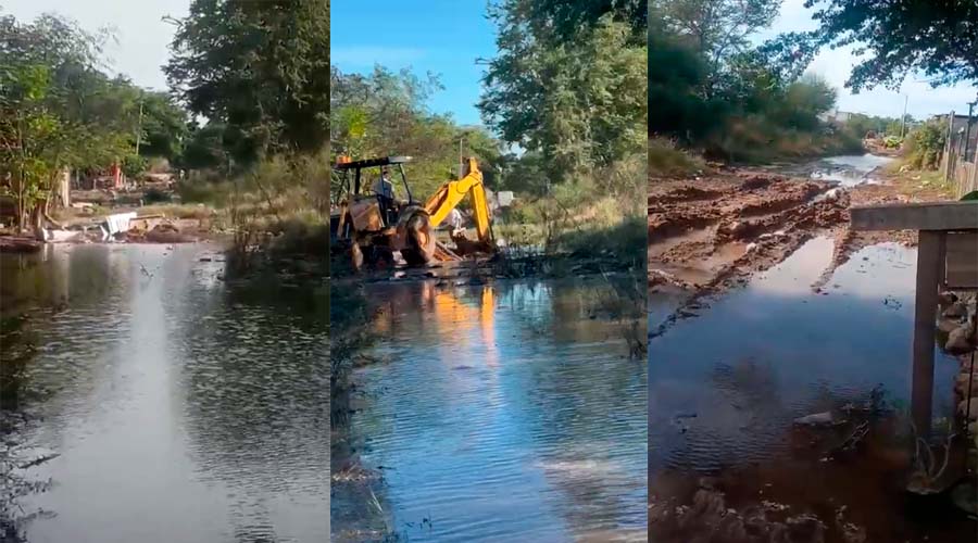 Megafuga de agua potable en Virreyes, Los Mochis