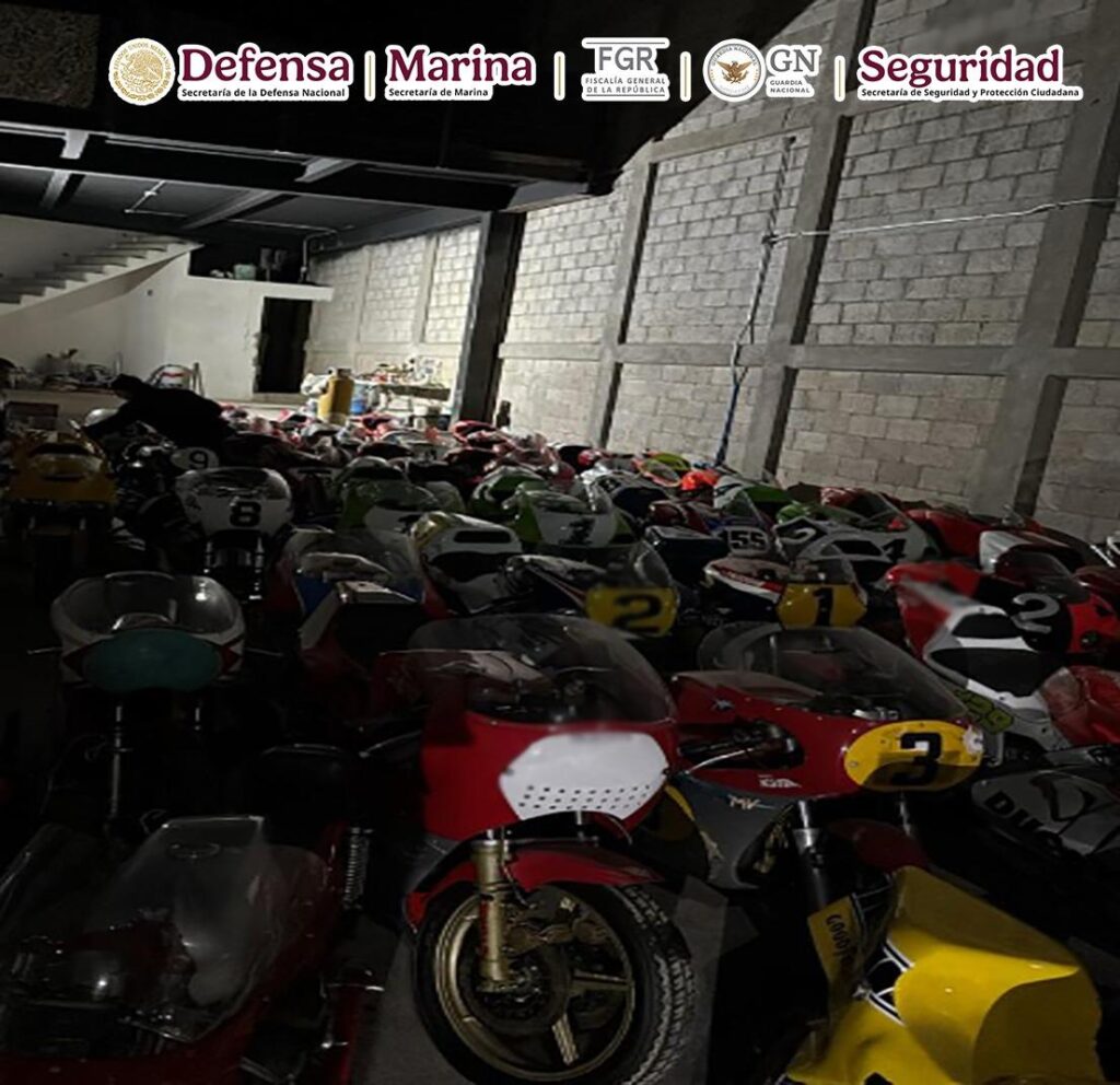 Aseguran 62 motocicletas de alta gama y droga en cateos relacionados con el exatleta Ryan Wedding