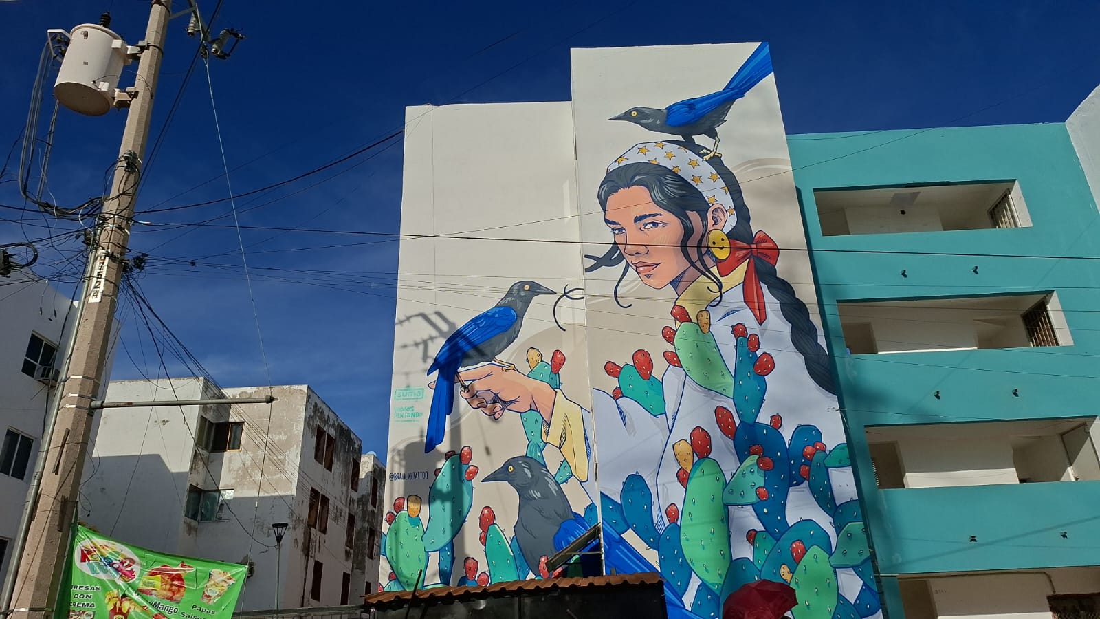 murales de los edificios del Fovissste Humaya en Culiacán