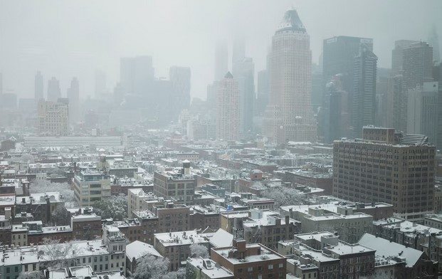 Nueva York registra la primera nevada de la temporada y deja postales de película