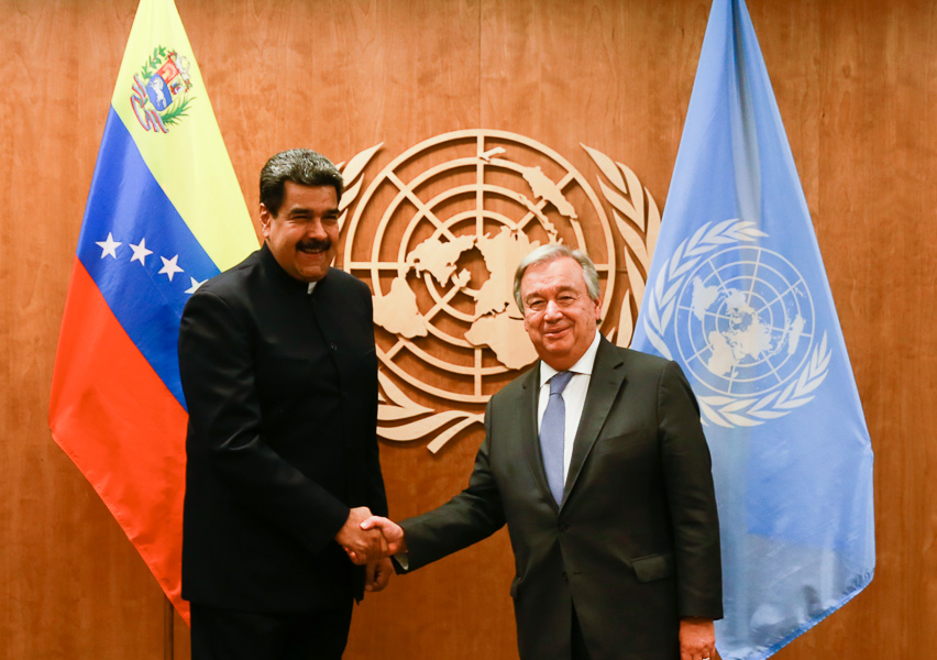 Nicolás Maduro sostiene comunicación con el jefe de la ONU; denuncia amenazas de EU