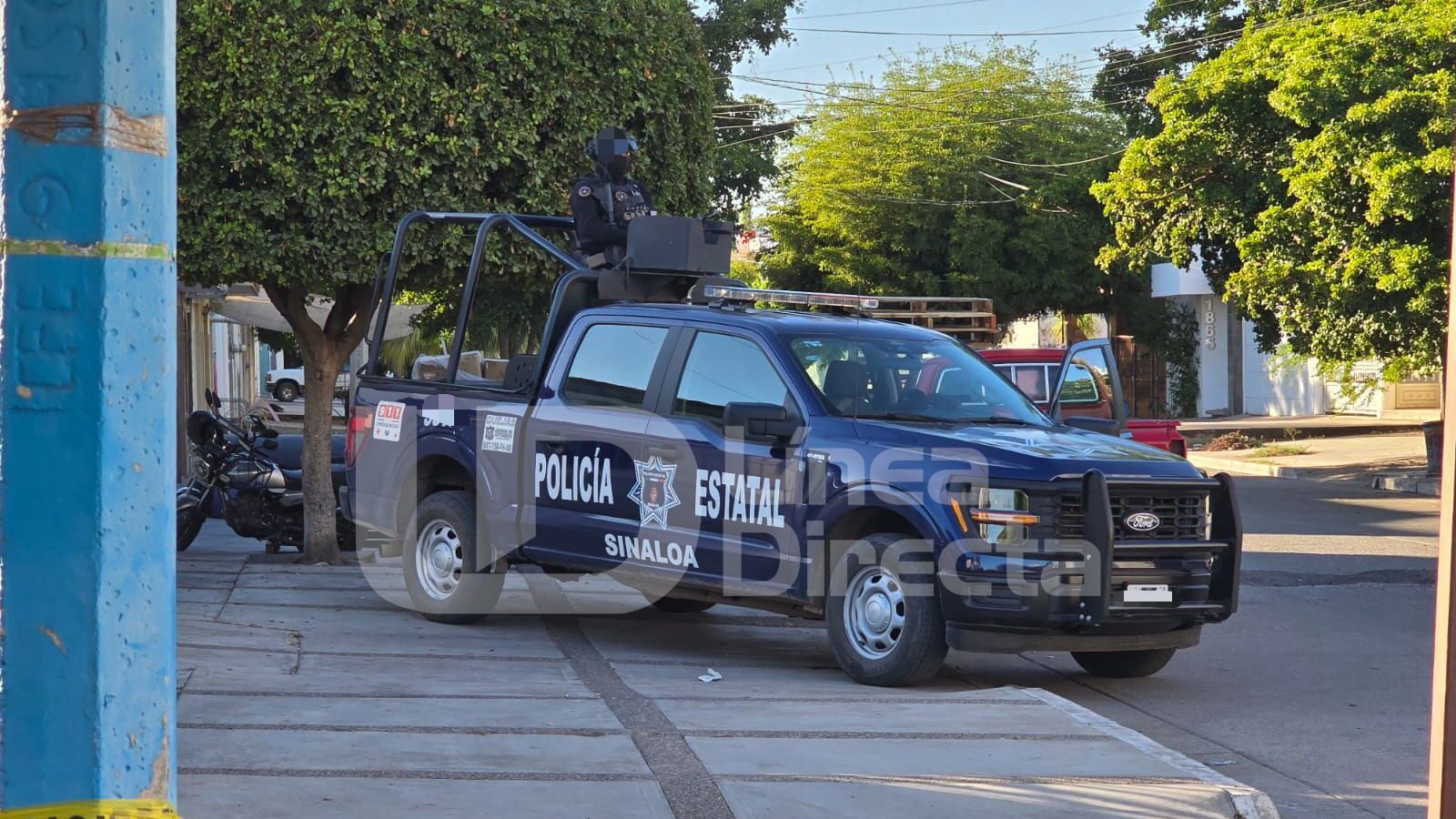 Policía Estatal resguarda inmueble en Culiacán